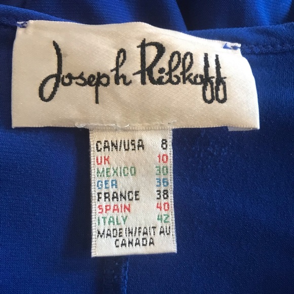 Joseph Ribkoff Blue Crewneck Long Sleeve Tunic Top size 8 - Picture 5 of 9